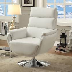 KULM ACCENT CHAIR WHITE CM-AC6111WH